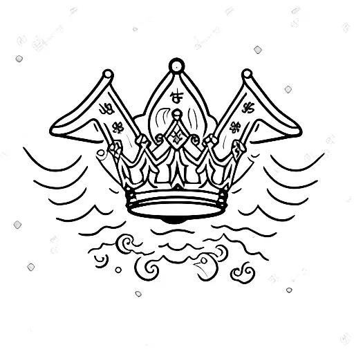 Moon With Kings Crown