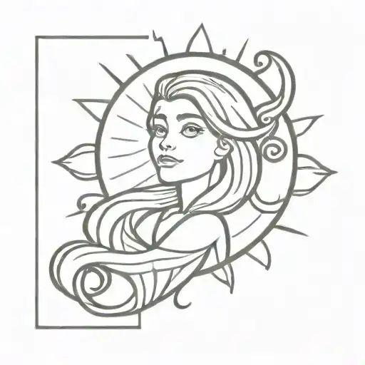 Sun From Rapunzel Themed