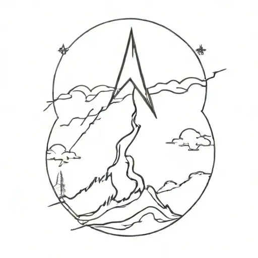 Nature And Lightening Bolt Poseidon