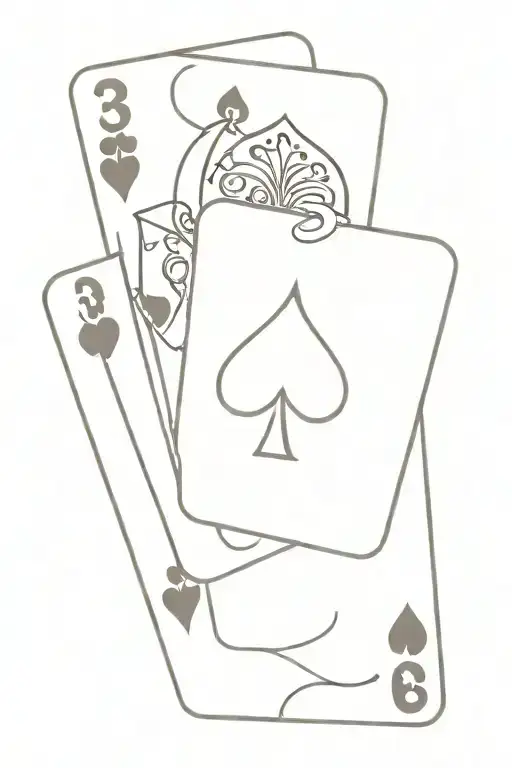 3 Of Clubs Playing Card