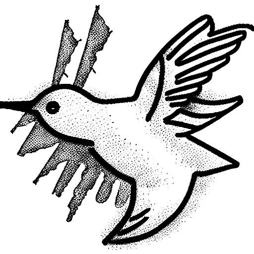 Hummingbird And Lightning Bolt