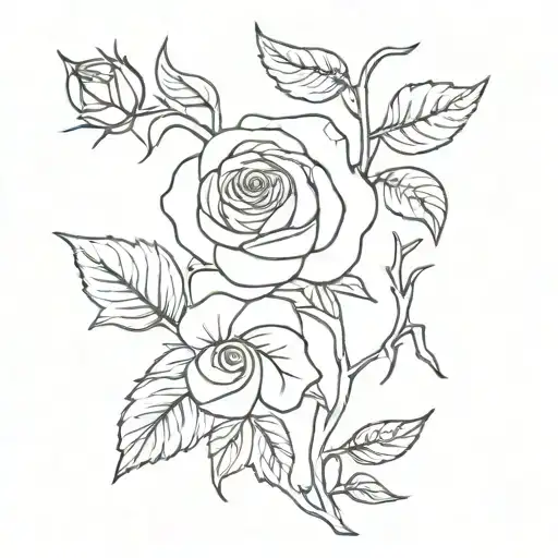 Rose And Thorn Vine