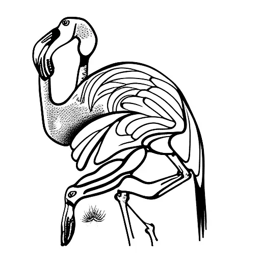 Flamingo That Represents A Mother