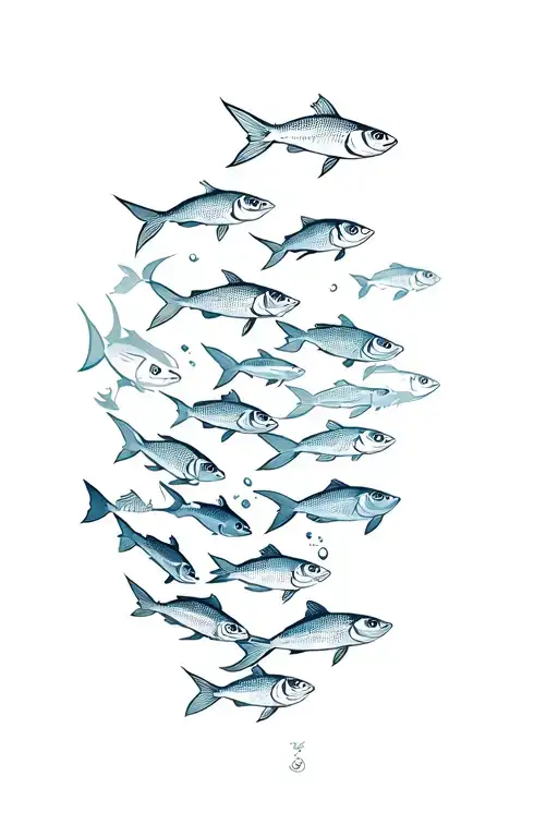 Bunch Of Fish Swimming