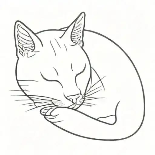 Linguists Cat Sleeping
