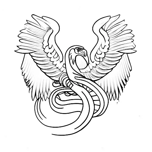 Snake With Eagle Wings
