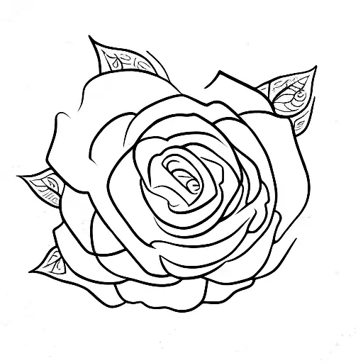 Mini Rose With Coordinates In Stem