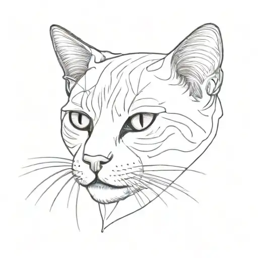 Vector Of A Cat Sitting