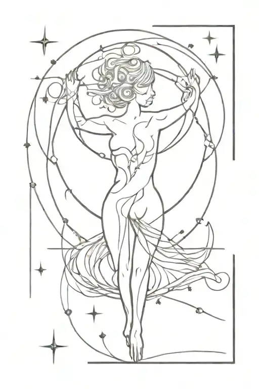 Virgo With Universe Energy Being