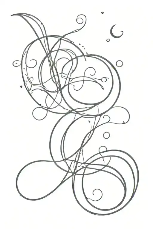 Capricorn Starsign Cursive