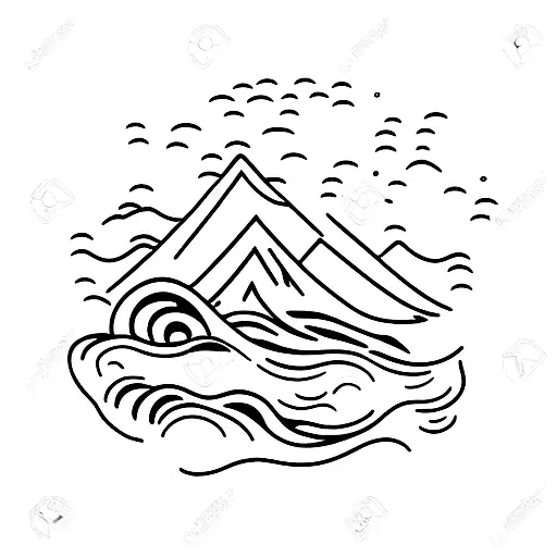 Ocean Wave Mountain And Beer