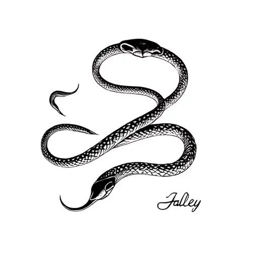 The Name Haley Into A Snake Wrapped