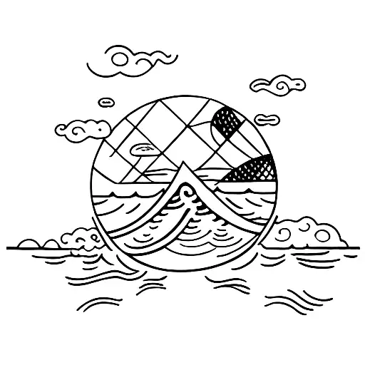 Two People Waving From A Kayak On The Lake With A Reflection On The Water