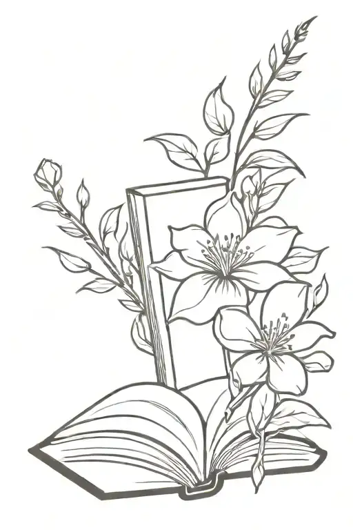 Open Book Flower