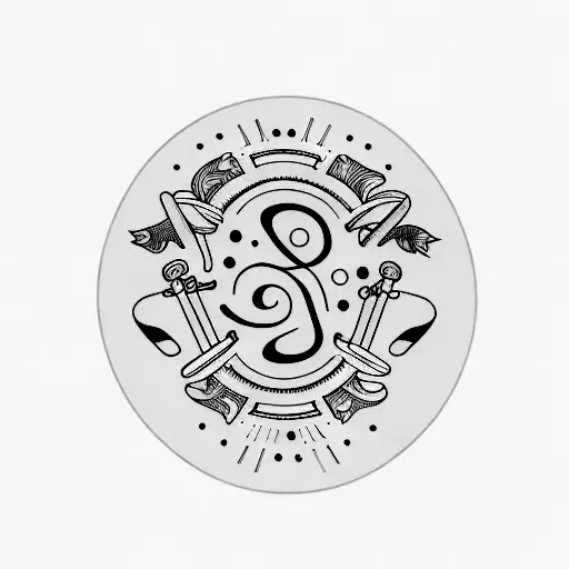 A Minimalist Tattoo Of A Rolling Pin With The Word 'Rita' Engraved On It