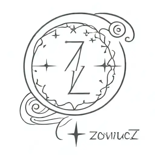Moon Phase With Letter Z