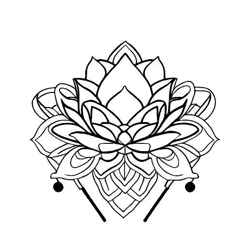 Lotus Flower Blooming With A Stethoscope Wrapped Around Its Stem