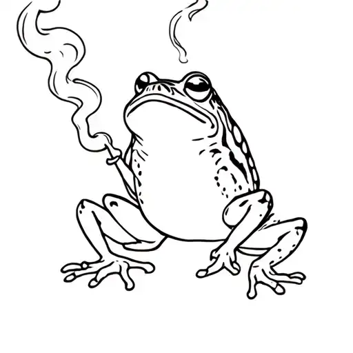 Magical Frog Smoking