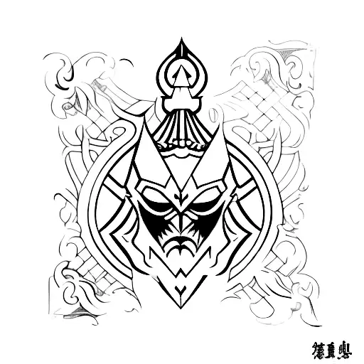 A Mix Between The Symbol Of The Red King And The Pick Of Destiny