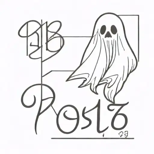 Ghost With Date Written Under It