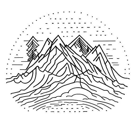 Teton Mountain Range From Grand Teton To Mount Moran