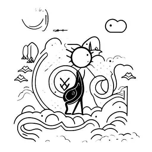 A Black Cat About To Be Abducted By Ufo