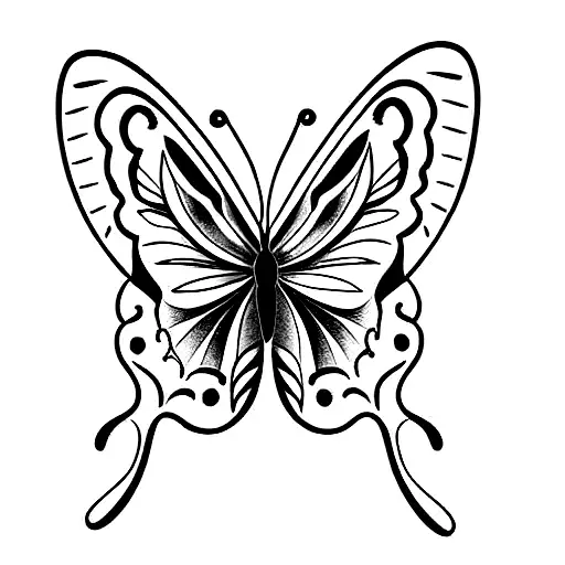 Small Butterfly In Memory Of Mother