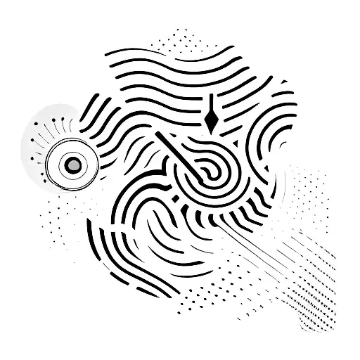 A Microphone Surrounded By Vibrant Abstract Shapes