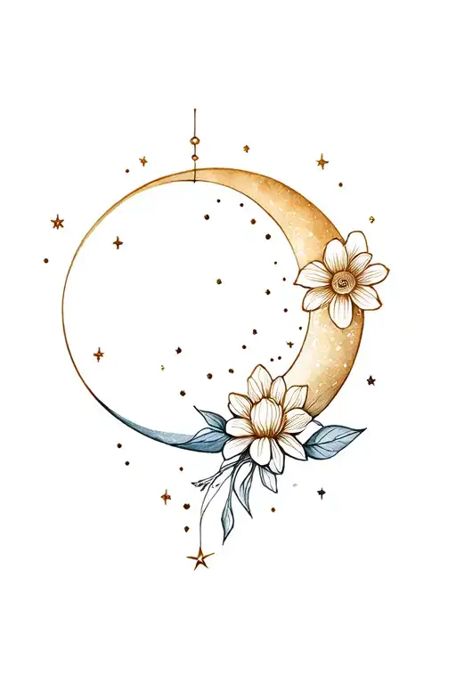 Star Flower Soleil Lune Constellation Poisson