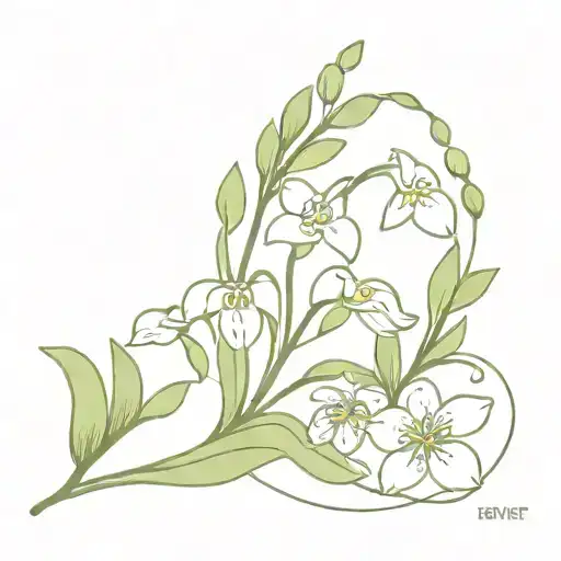 Lily Of Valley And Daisy Bouquet