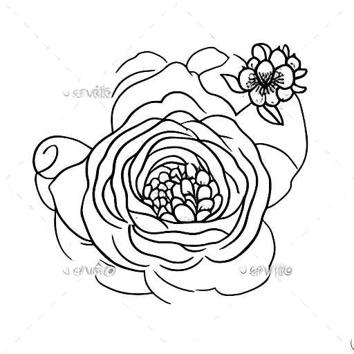 A Serene Harvest Moon Surrounded By Blooming Violets