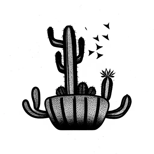 Cactus With Dove