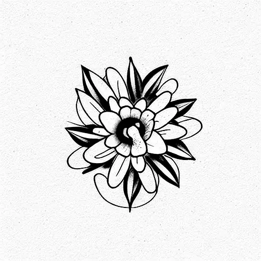 Birth Flower April On Clavicle