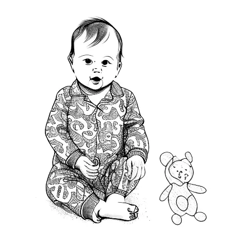 A Baby In Pajamas