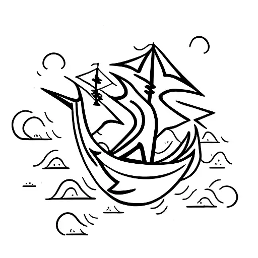 Paper Boat Pirate Ship