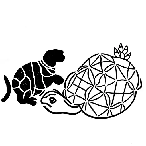 Mahavdev With Dog And Tortoise