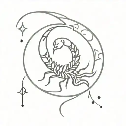 Little Scorpion With Crescent Moon