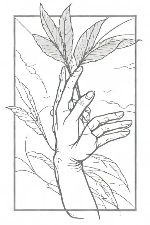 Somni From Cloud Atlas Holding A Palm Frond Representing Martyrs Who Died For Justice