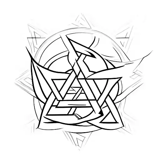 Star Of David Out Of The Letter Z