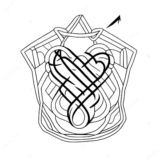 A Heartbeat Line Breaking Free From A Cage