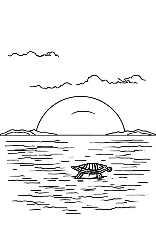 Tortoise Beach Sunset