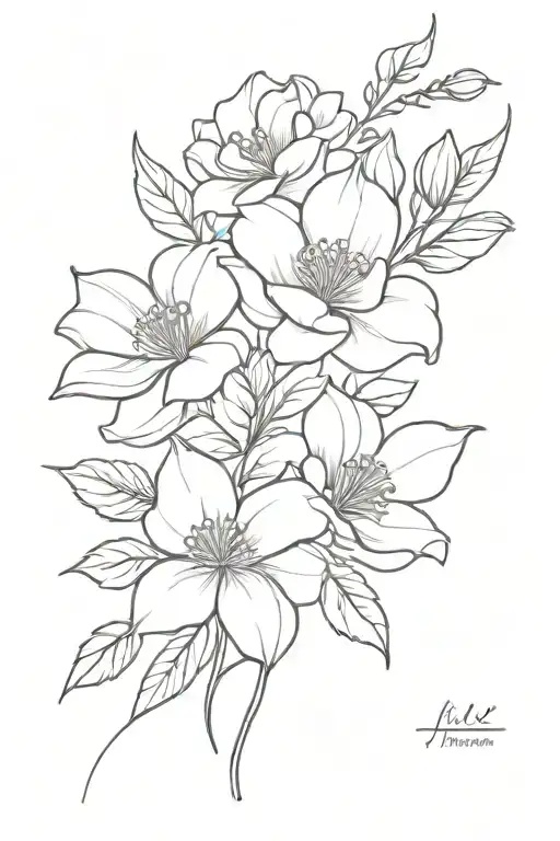 Family Birth Flower Bouquet July February December