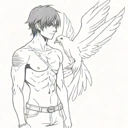 Eren Jaeger With Dove Under His Titan Form