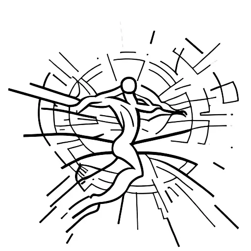 A Graceful Male Muscular Dancer Performing Amidst A Mountain Range