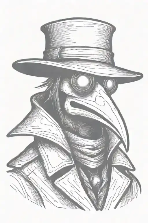 Simple Grafitti Style Plague Doctor