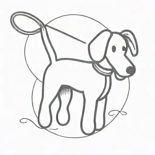 Fine Line Balloon Dog