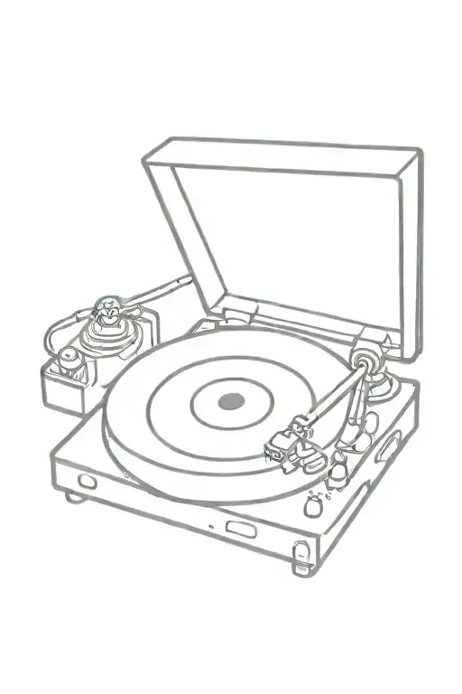 Aperture Symbol On Record Player