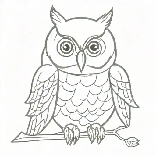 Owl Based Around Oldham Athletic Badge