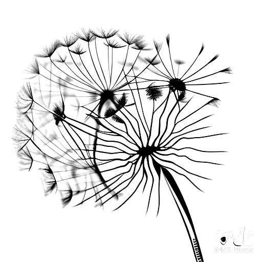 Dandelion In The Wind 2D Simplistic