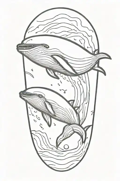 Laughing Whale Falling To The Ground